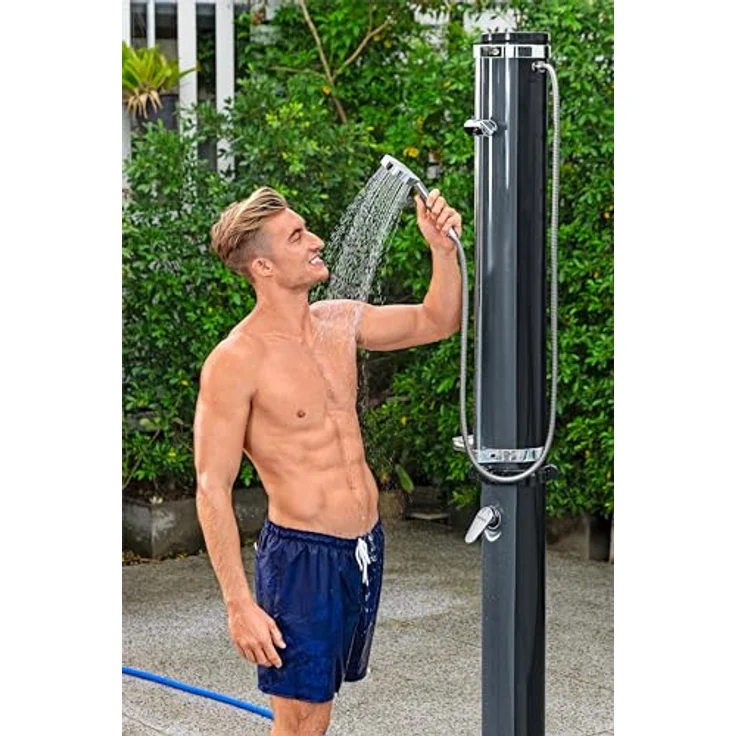 Bestway Solardusche Flowclear™, Gartendusche Solarflow™ 35 Liter, inkl. verstellbarem Duschkopf und 35-Liter-Wassertank – Bild 10