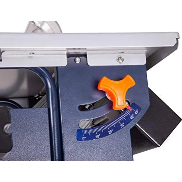 FERM Tischkreissäge 800 W, Inkl.  200mm 24-Z-Sägeblatt, Gehrungsführung, Parallelführung, Schubstange und Staubsaugeranschluss – Bild 5