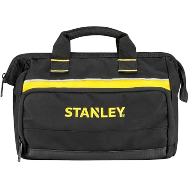 Stanley Werkzeugtasche (12 Zoll, 30 x 25 x 13 cm, robuste, kompakte Tasche für Werkzeuge, Trage aus 600 x 600 Denier Nylon, strapazierfähige Konstruktion) 1-93-330, Sortiert – Bild 2