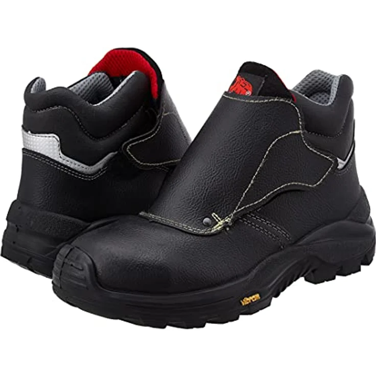 U-Power Bulls, Sicherheitsschuhe für Schweißer, S3 HRO HI WG SRC, schwarz, Größe 40, vollnarbiges Leder, hitzebeständige Sohle bis 300 °C – Bild 7
