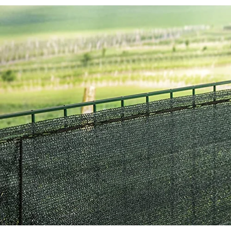 Windhager Zaunblende Screenex ECO, Sichtschutznetz für Garten und Balkon, inkl. Befestigungsschnur, grün, 1 x 25m, 150 g/m² – Bild 4