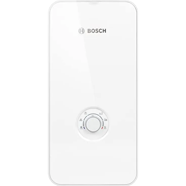 Bosch Tronic Comfort Plus 15/18/21 kW, elektronisch geregelter Durchlauferhitzer, druckfest, stufenlose Temperaturwahl, moderne Glas-Optik, weiß [Energieklasse A]