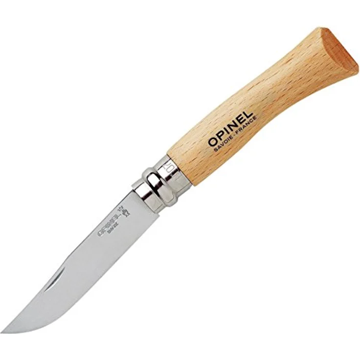 Opinel Taschenmesser No. 10 Edelstahlklinge mit Holzgriff – Bild 2