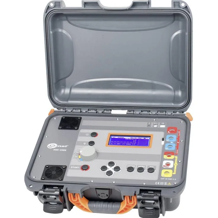 Sonel MZC-320S, Hochstrom-Impedanztester (CAT IV 600V) mit digitaler Anzeige, 0,1 % Genauigkeit, Speicher für 990 Messwerte, Schutzart IP20