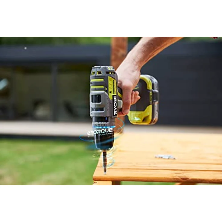 Ryobi Akku-Schlagbohrschrauber R18PDBL-220S,18Volt,grün-schwarz,2x Li-Ionen – Bild 5