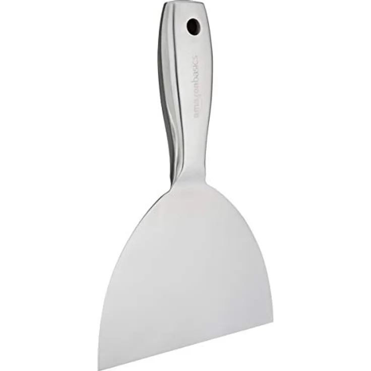 Amazon Basics - Schmalspachtel, 15.24 cm, einteilig, Edelstahl