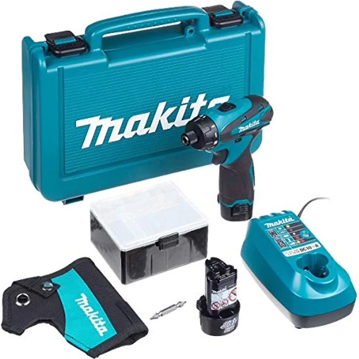 Makita DF030DWE Akku-Schrauber 10,8 V, 2 Akkus und Ladegerät – Bild 2