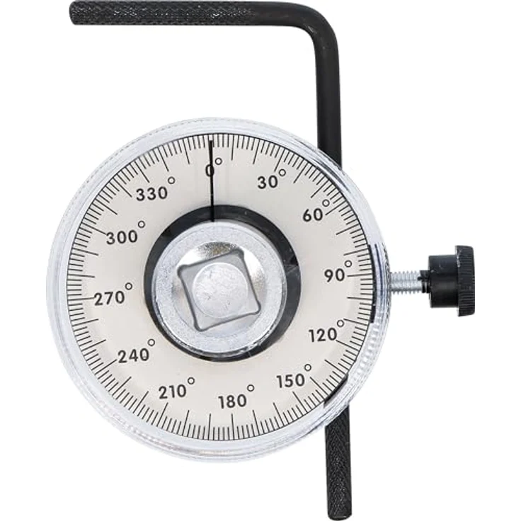BGS technic Drehwinkel-Messgerät, Winkelmesser 0...360°, Innenvierkant 12,5 mm, 1/2" Antrieb – Bild 3