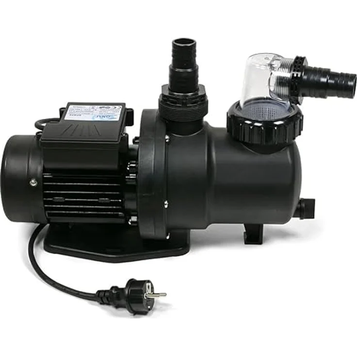 COIL Filterpumpe Poolpumpe, Selbstansaugende Umwälzpumpe mit 7000-12000 l/h, Vorfilter 250-600 W, IPX5, 230V/50Hz – Bild 2