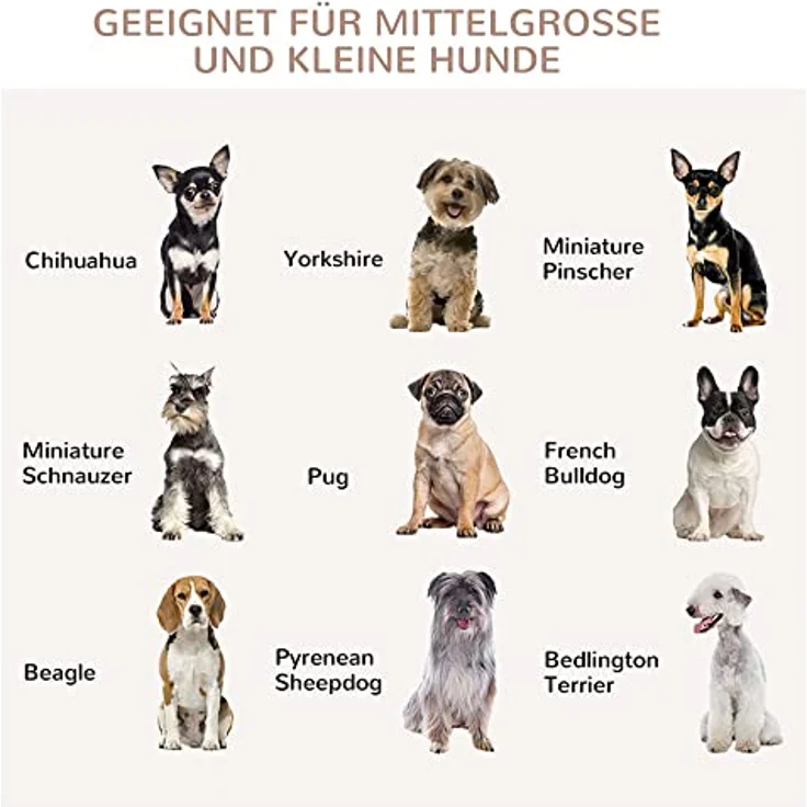 PawHut Hundekäfig, Haustierkäfig, Hundehütte für mittelgroße Hunde, Hundebox Indoor, Tierkäfig mit abschließbarer Tür, Braun, 80,5 x 59,5 x 67,5 cm – Bild 4