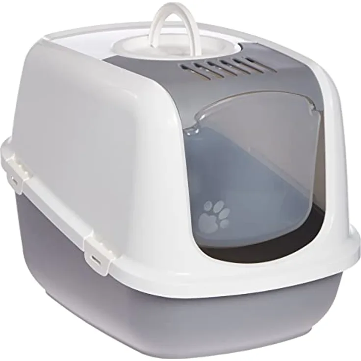 Katzentoilette "NESTOR JUMBO" grau 66,5x 48,5x 46,5cm , (1er Pack)