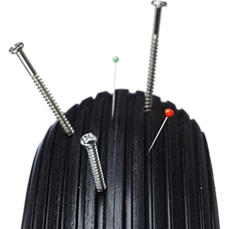 Schubkarrenrad Vollgummi mit Achse, 4.80 4.00-8 Gummirad, pannensicher, 100 kg Tragkraft Ersatzrad, schwarz – Bild 9