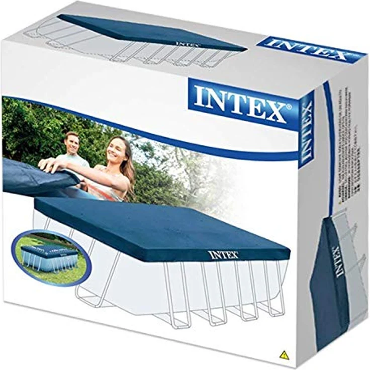 Intex Rectangular Pool Cover - Poolabdeckplane - 389x 184 cm - Für Rectangular Frame Pool – Bild 3