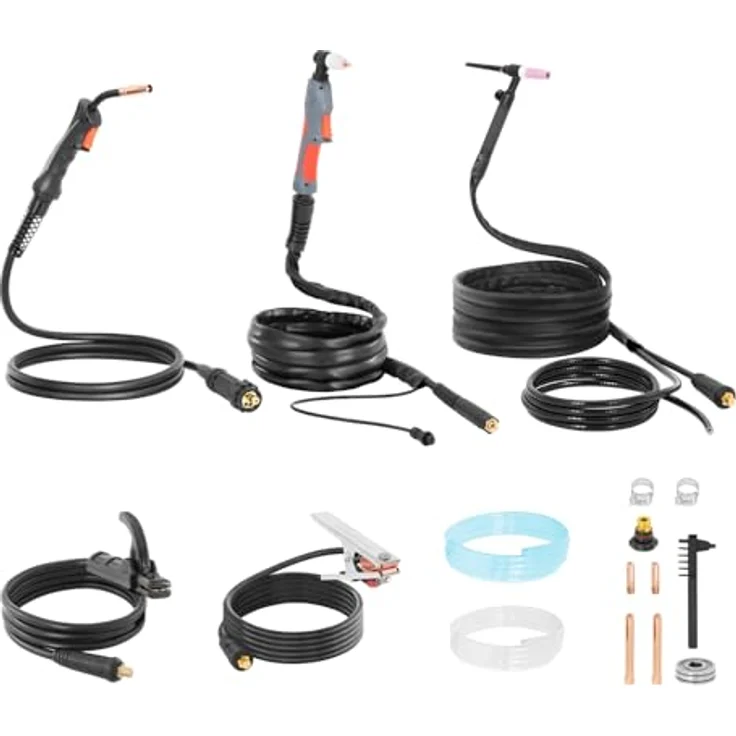 Welbach Elektroschweißgerät TRON TX200, 4-in-1 Kombi-Schweißgerät MIG/MAG WIG Liftarc MMA 200A CUT 50A, mit digitalem Display – Bild 6