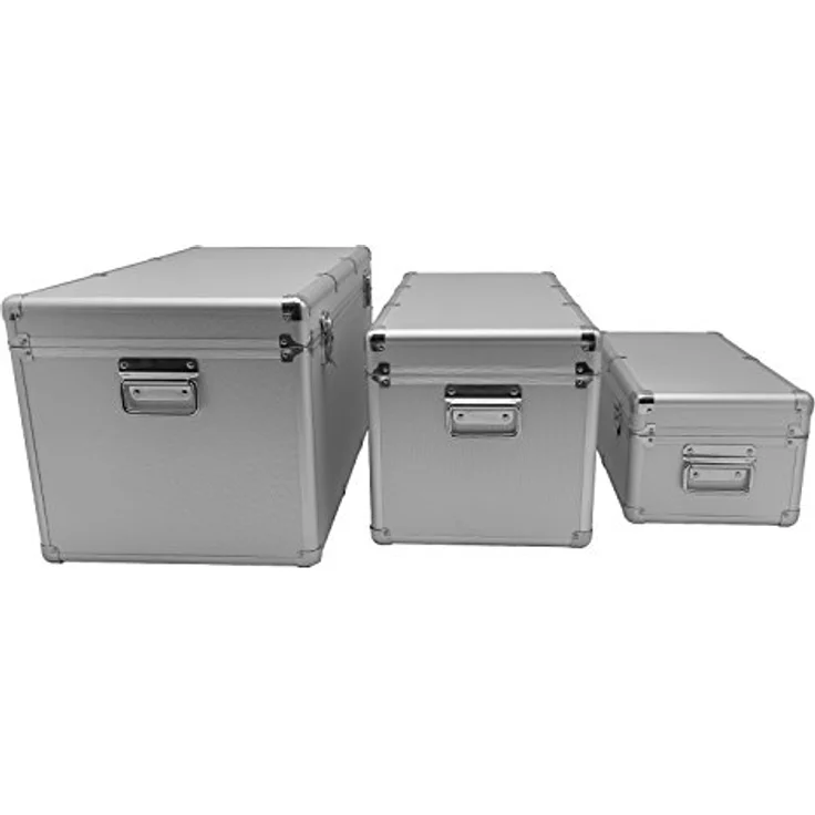 anndora Alu Rahmenkoffer 3er Set Silber 155 Liter Transportbox Werkzeugkoffer – Bild 6