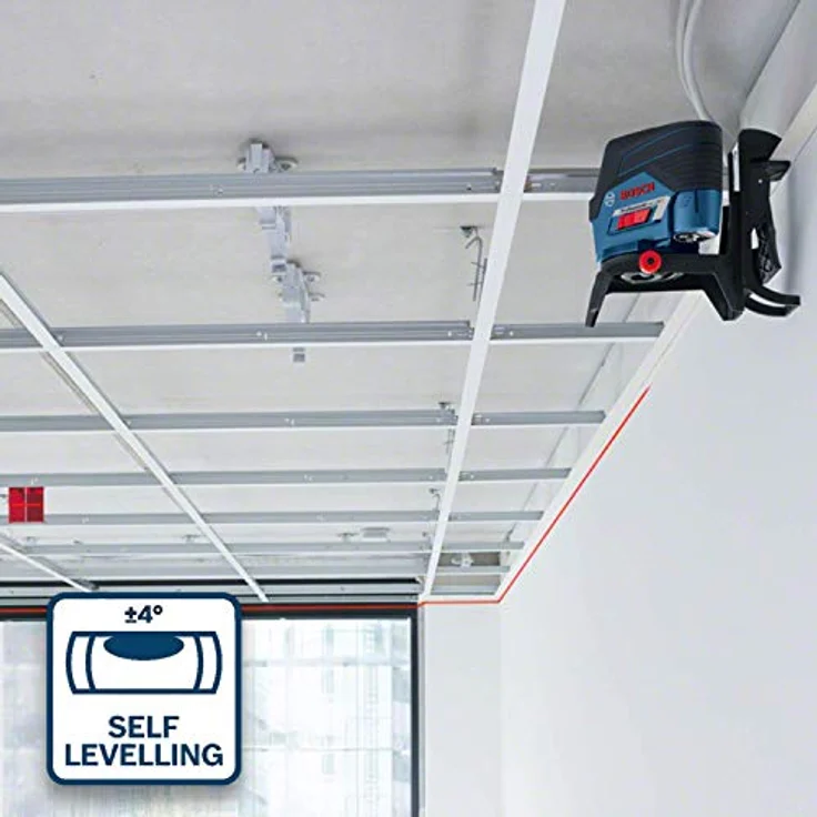 Bosch Professional 12V System Linienlaser GCL 2-50 C (1x Akku 12V + Ladegerät, roter Laser, Innenbereich, mit App-Funktion, Halterung, Klammer, Arbeitsbereich: bis 20 m, in L-BOXX) – Bild 3