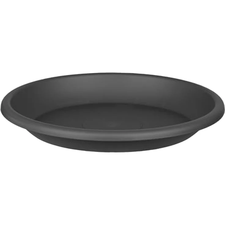 BigDean 3X Blumentopf Untersetzer Ø 19 cm Anthrazit Kunststoff Blumenuntersetzer - Passend zu Ø 20 cm Blumentöpfen – Bild 2