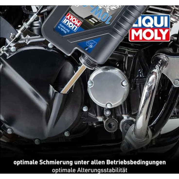 LIQUI MOLY 3046 Motoröl Motorbike 4T 10W-40 Motorenöl Motorrad Mineralisch Öl 4L – Bild 3
