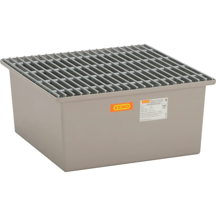 Cemo Auffangwanne 210 l, GFK mit GFK-Gitterrost, B x H x T: 85 x 40 x 85 cm, ohne Zulassung, 10388