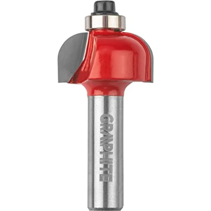 GRAPHITE Widia-Fräser, Gabelfräsern, Schaft 8 mm, Hartmetall (HM)-Einsatz, Satz mit 35 Stück, für Holz, Aluminiumkoffer, 13 U-Nut-Fräser, 6 gerade Fräser, 3 Formfräser, 3 Keilnutfräser, 10 Zierfräser – Bild 5