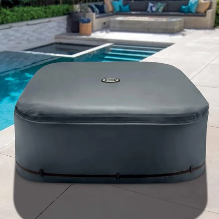 INTEX PureSpa Square, 6-Personen-Thermoabdeckung zur Wärmespeicherung, 1,93 x 1,93 m, langlebig und wetterfest – Bild 2