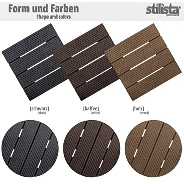 Stilista WPC Pflanzenroller, Eckig, Schwarz – Bild 5
