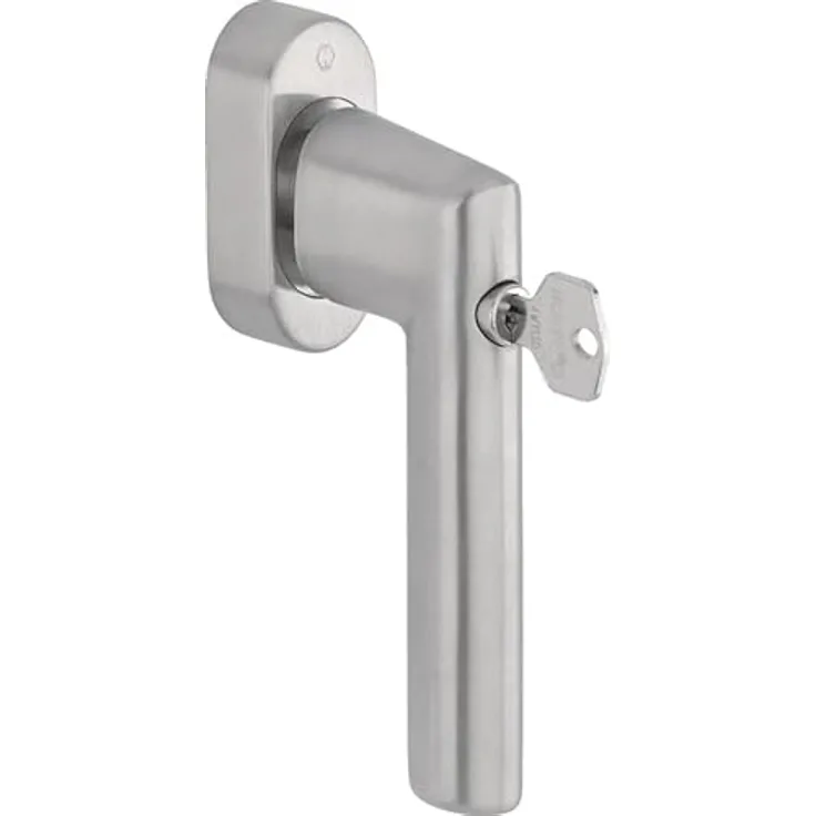 HOPPE Fenstergriff Amsterdam E0400S/UD9056, abschließbar, Edelstahl matt, für 32-42mm Fensterprofile