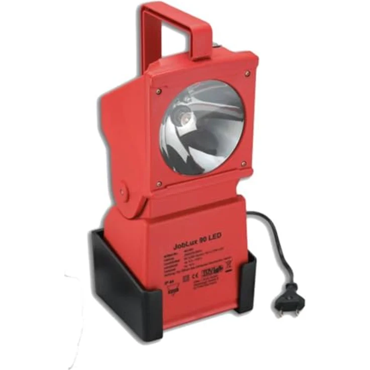 AccuLux LED Akku-Handscheinwerfer JobLux 90 LED, spritzwassergeschützt, schlagfest, tageslichtweiß – Bild 2