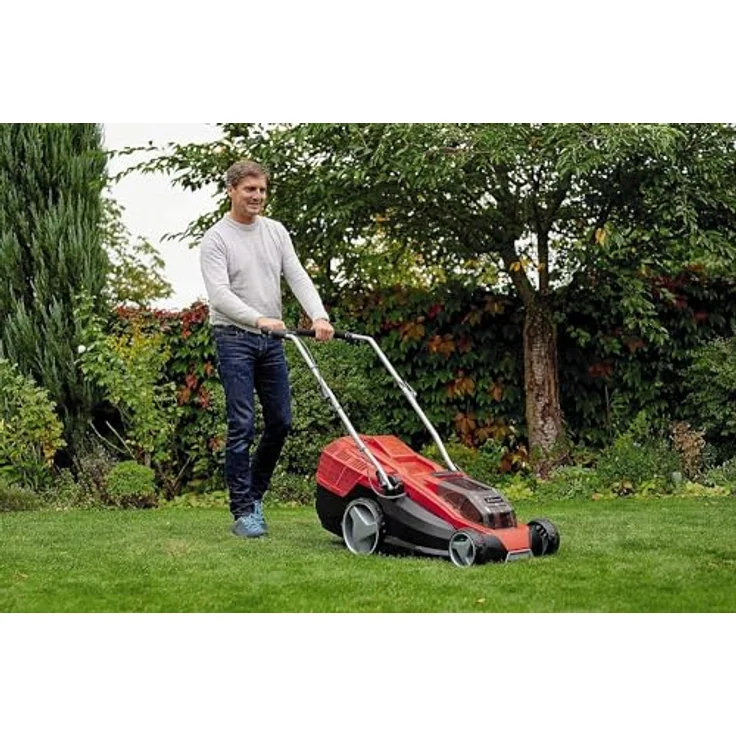 Einhell Akku-Rasenmäher GE-CM 36/43, Li M, 2x4,0, Rasenmäher mit TWIN-PACK Technologie, bürstenlosem Motor und Mulchkeil – Bild 4