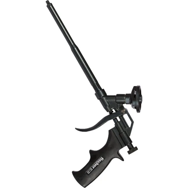 Fischer Kartuschenpistole Metall-Schaumpistole PUPM 4 BLACK, ideal für Pistolenschaum, PTFE-Beschichtung für einfache Reinigung, individuelle Verlängerungsmöglichkeiten