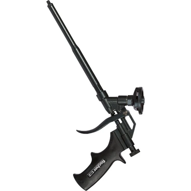 Fischer Kartuschenpistole Metall-Schaumpistole PUPM 4 BLACK, ideal für Pistolenschaum, PTFE-Beschichtung für einfache Reinigung, individuelle Verlängerungsmöglichkeiten