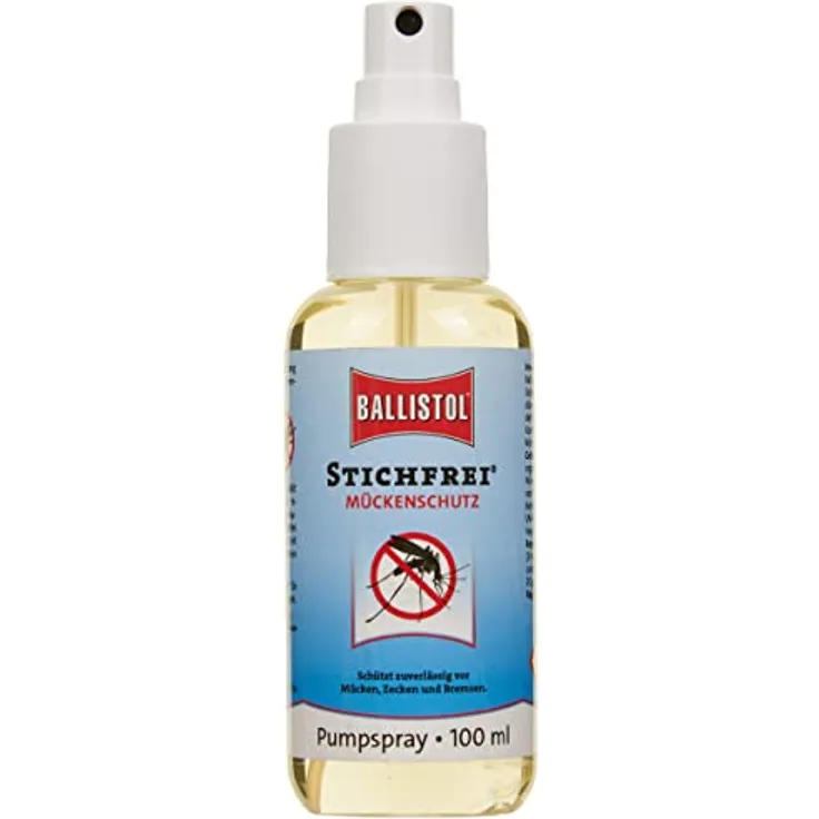 BALLISTOL 26800 Stichfrei Mückenschutz 100ml Spray - Insekten-Spray – 8h Schutz vor Bremsen, Fliegen, Zecken, Moskitos