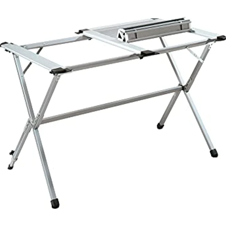 BERGER Campingtisch mit rollbarer Tischplatte - Klapptisch Höhenverstellbar Klappbar | Gartentisch, Esstisch, Balkon, Garten, Terrasse (Bambus) – Bild 5