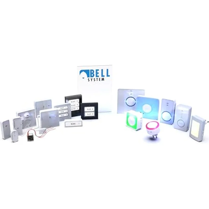 m-e Türklingel m-e modern-electronics 100171 Funkklingel Komplett-Set mit beleuchtetem Namensschild und 16 Melodien, Edelstahlgehäuse – Bild 7