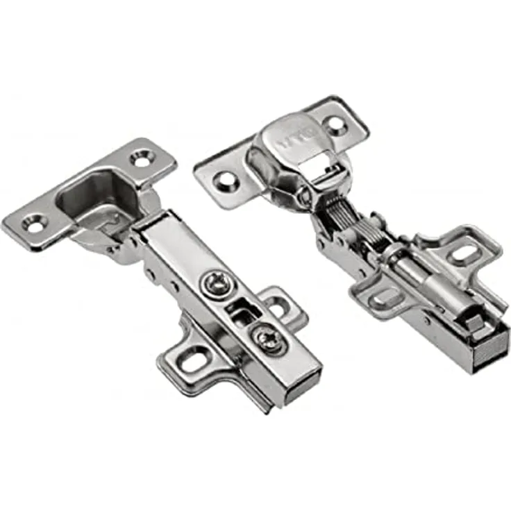 MS Beschläge Türscharnier Möbeltürscharnier Topfband Ø 35mm Soft Close Topfband Möbelscharnier Clip-Scharnier Kreuzplatte Schrankscharnier (Eckanschlag)