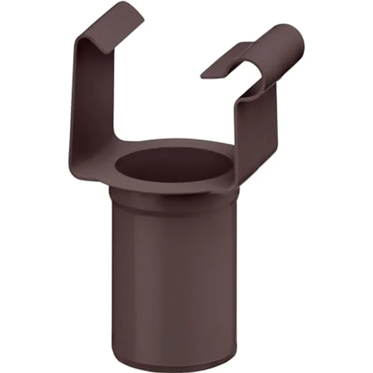 INEFA Einhangstutzen PVC DN 50/NW 68 für Kastenrinne, dunkelbraun, witterungsbeständig und einfach zu montieren – Bild 1