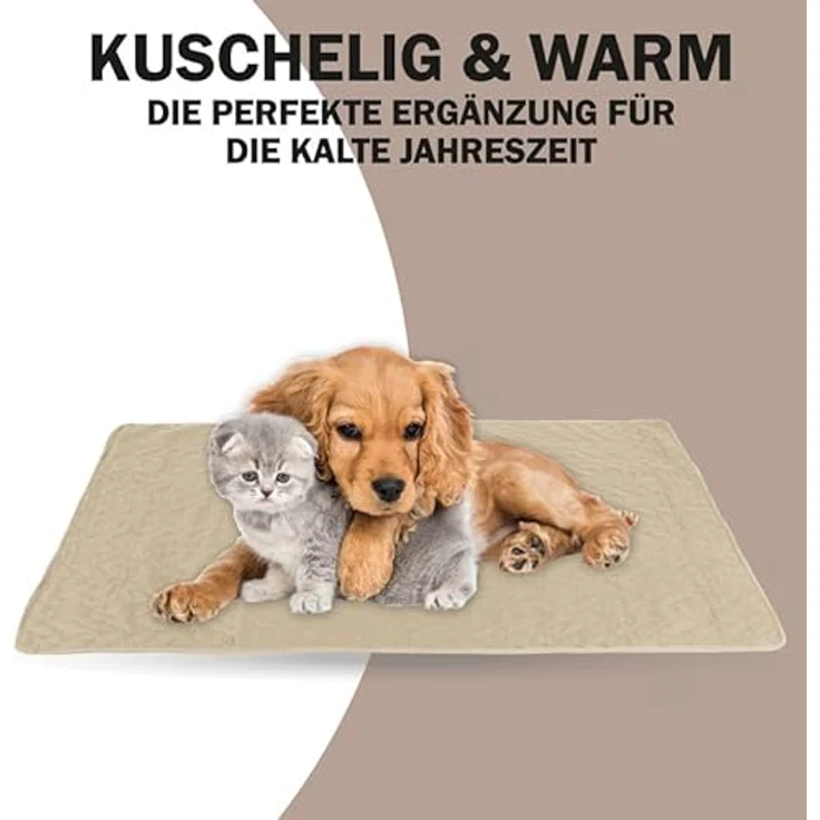 Haustiermatte - weiche warme Haustierdecken ÖKO-TEX 100 perfekt für Katzen bis große Hunde - S-XL - Steppdecke für Sofa/Bett - Schutz – Bild 4