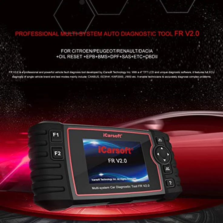 Icarsoft OBD II Diagnosetool FR V2.0 icfrv2 Passend für (Auto-Marke): Universal uneingeschränkt 1St. – Bild 2