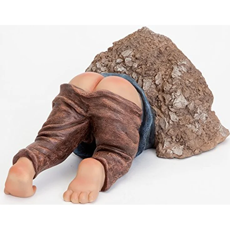 Bits and Pieces - Der Kleine Buddler - Gartenzwerg - Lustiges Gartendeko - Kunstharz – Bild 6