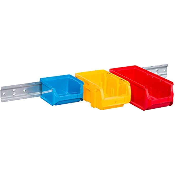 Allit 457082 Lagersichtbox, verzinkte Metallaufbewahrung, vorgebohrt, 590 x 5 x 47mm – Bild 2