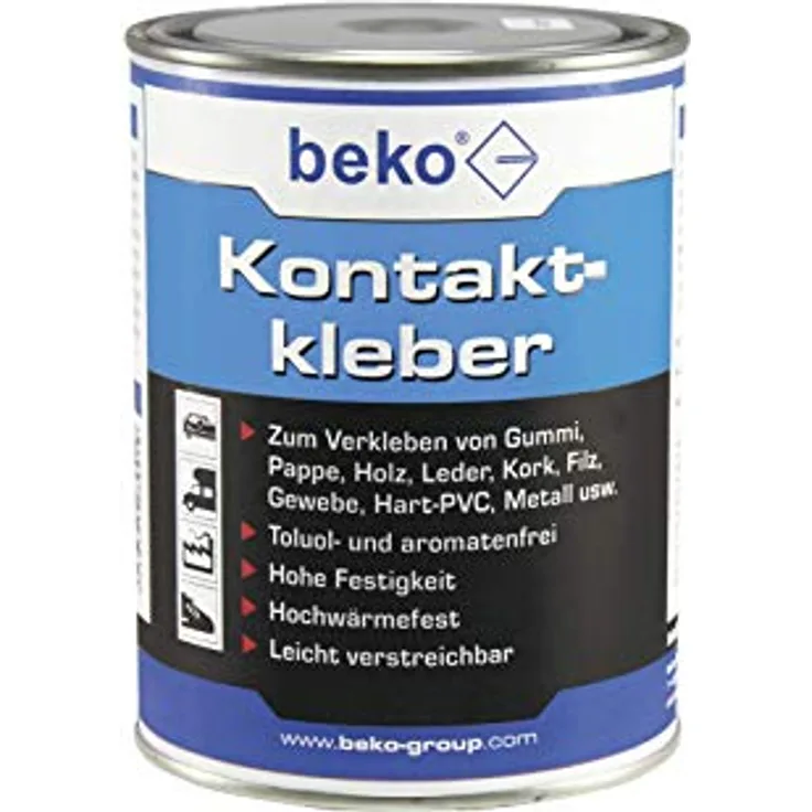 BEKO 260200650 Kontaktkleber 650 g, Lösungsmittelhaltiger Klebstoff auf PCR-Basis (Polychlorprene)