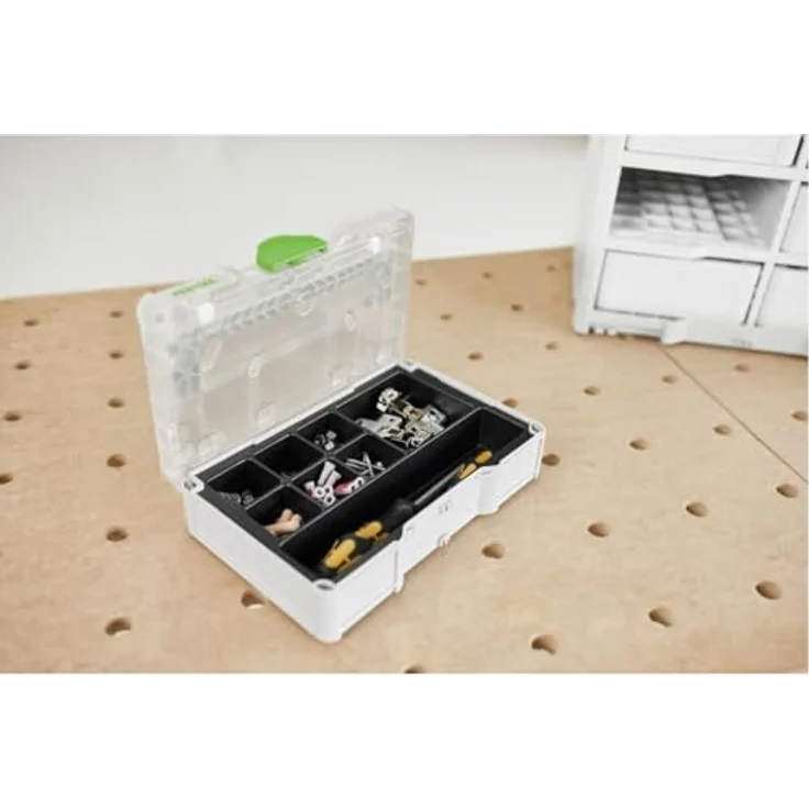 FESTOOL Werkzeugbox Festool Systainer³ SYS3 S 76 TRA UNI, Flexibel, Modular, Kompatibel, Mobil, Übersichtlich - Transparenter Deckel, universelle Einlage - Werkzeugkoffer – Bild 2