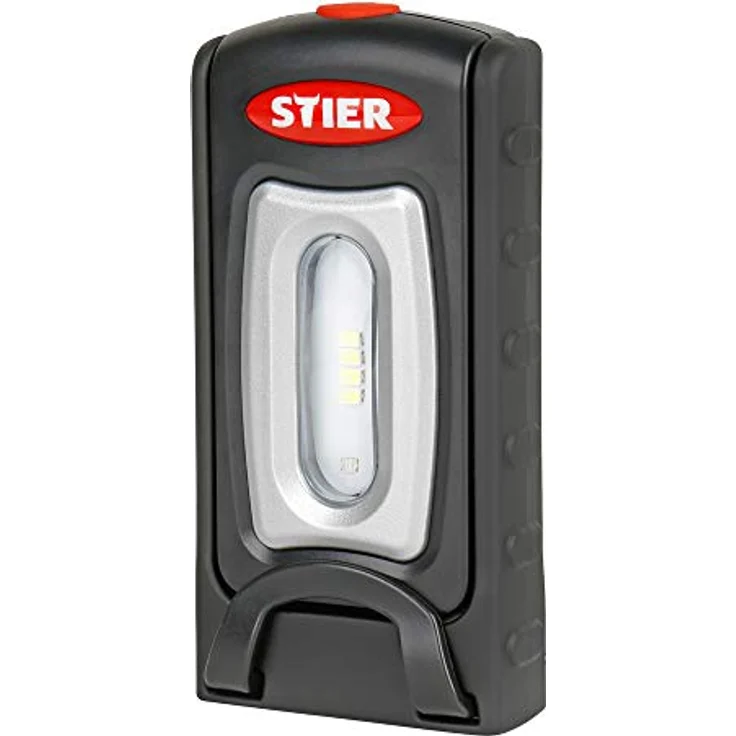 STIER Akku LED Werkstattleuchte, 250 Lumen, Leuchtdauer 2,5h, 360° drehbarer Haken, Micro USB Ladekabel, Arbeitsleuchte, Led Arbeitsscheinwerfer, Baustrahler, Akku Strahler - STIER 250 Lumen, 2,5h Leuchtdauer – Bild 3