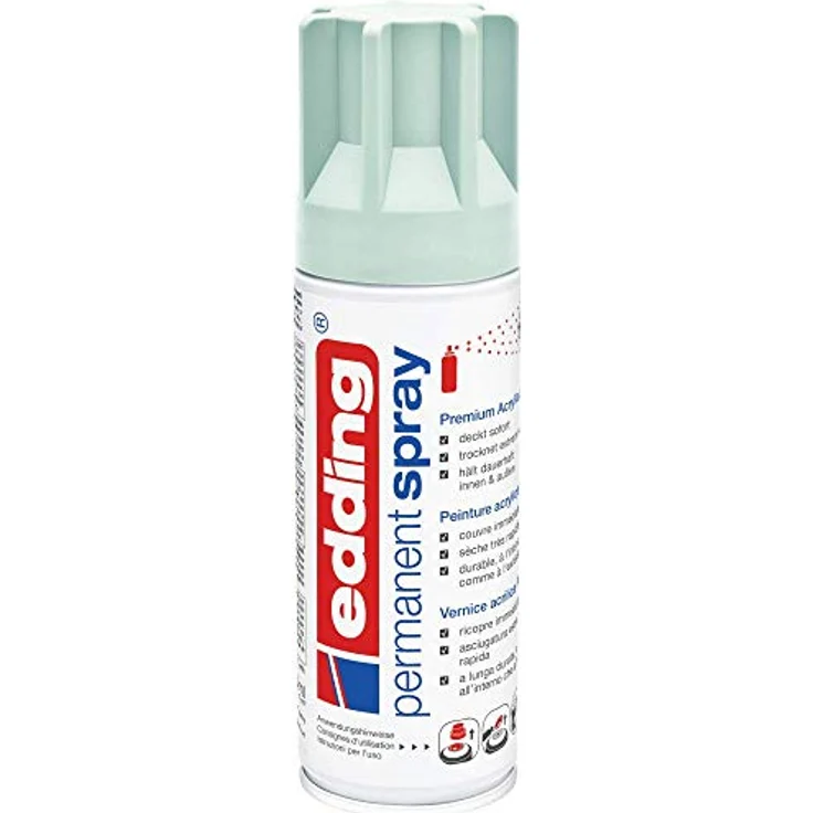 edding Sprühfarbe 5200, 200 ml Permanentspray, seidenmatt, wasserfest, für fast alle Oberflächen – Bild 2