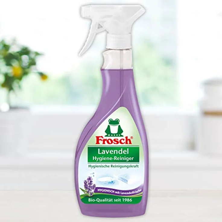 Frosch Lavendel Hygiene-Reiniger, Badreiniger, natürlich kraftvolle und hygienische Reinigung von abwischbaren Oberflächen, 2er Pack (2 x 500 ml) – Bild 2