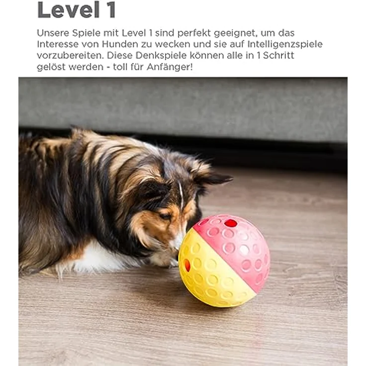 Nina Ottosson von Outward Hound Treat Tumble - Interaktives Leckerli-Intelligenzspielzeug für Hunde - Rot - Groß – Bild 4