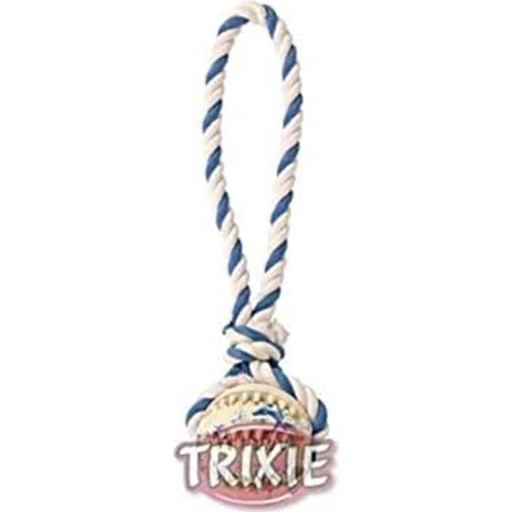 Trixie Denta Fun Spieltau mit Ball – Bild 2