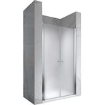 i-flair Satinierte Duschtür aus 6mm Sicherheitsglas mit Nanobeschichtung, HÖHE: 185 cm - ALLE GRÖßEN (70cm - Verstellbar: 68-72 cm) - Preisvergleich