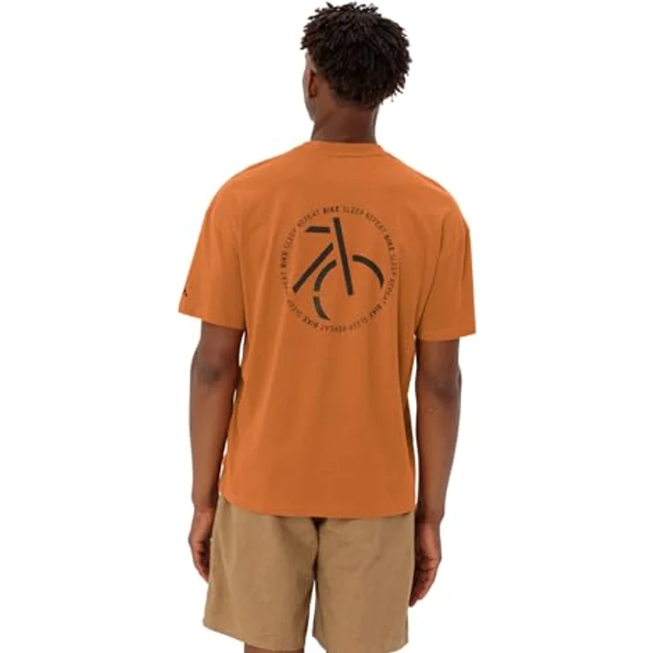 Vaude Cyclist Casual Shirt, Herren Shirt in Orange, Regular Fit, 70% Baumwolle und 30% Lyocell, atmungsaktiv und schnell trocknend – Bild 4