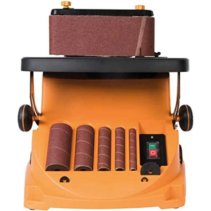 Triton 977604 Oszillierender Spindel-und Bandschleifer, 450 W TSPST450, orange – Bild 3